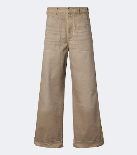 Pantaloni a gamba larga in twill di cotone - Acne Studios - Modalova