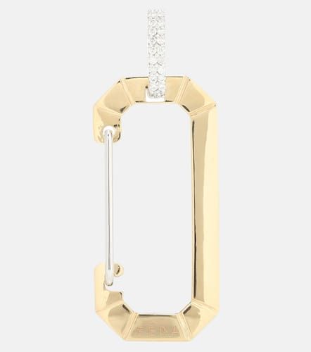 Chiara Big 18kt single earring with diamonds - Eera - Modalova