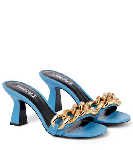 Medusa Chain leather sandals - Versace - Modalova