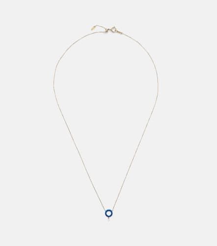 Kt chain necklace with white diamond - Persee - Modalova