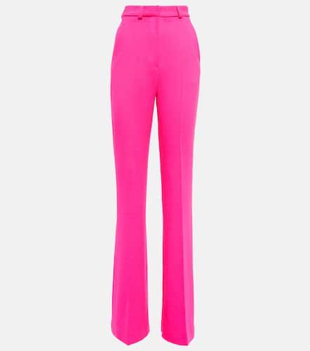 High-rise flared wool-blend pants - David Koma - Modalova