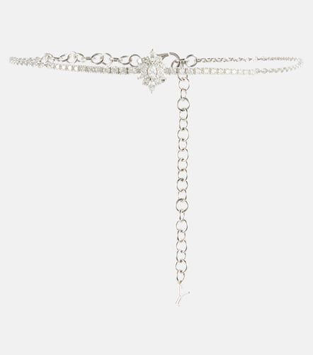 Kt white gold necklace with diamonds - Yeprem - Modalova