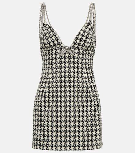 Houndstooth wool-blend minidress - Area - Modalova