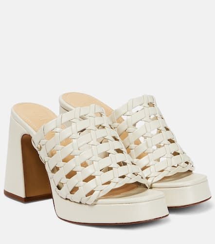 Alba woven leather sandals - Souliers Martinez - Modalova