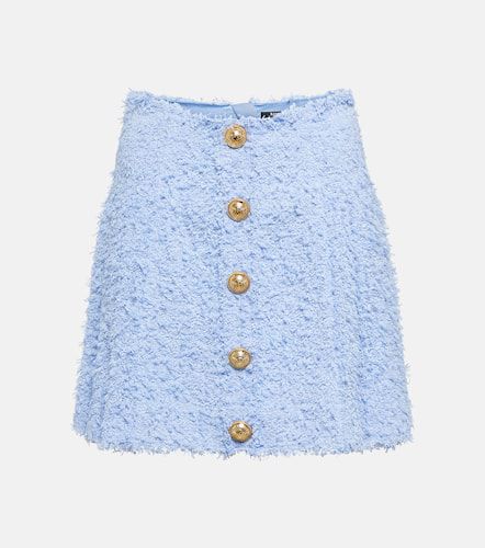 Balmain BouclÃ© pleated miniskirt - Balmain - Modalova