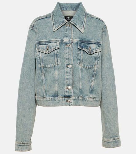 Nellie cropped denim jacket - 7 For All Mankind - Modalova