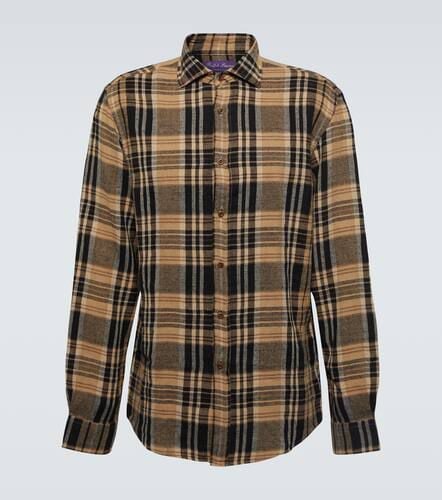 Plaid linen-blend shirt - Ralph Lauren Purple Label - Modalova