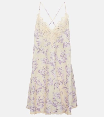 Abito sottoveste Halliday in lino con pizzo - Zimmermann - Modalova