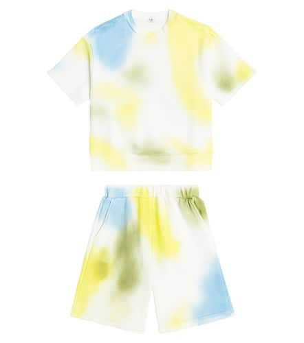 Tie-dye cotton T-shirt and shorts set - Il Gufo - Modalova