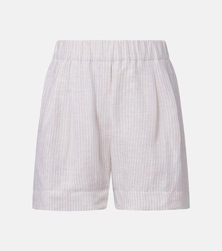 Bermudas de lino a rayas - Brunello Cucinelli - Modalova