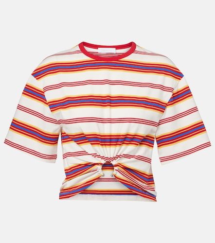 T-shirt in misto cotone a righe - Rabanne - Modalova