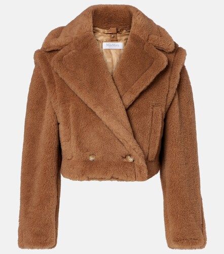 Chaqueta cropped Santos de pelo de camello y seda - Max Mara - Modalova