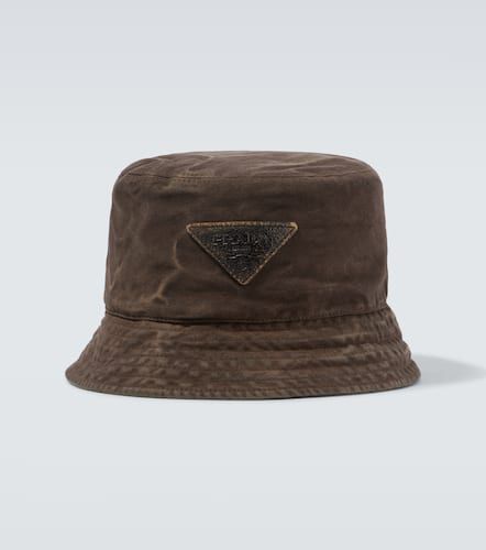 Prada Logo cotton bucket hat - Prada - Modalova