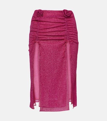 OsÃ©ree LumiÃ¨re Rose ruched midi skirt - Oseree - Modalova