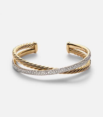 Pulsera DY Crossover® de oro de 18 ct con diamantes - David Yurman - Modalova