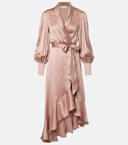 Vestido envolvente de satén de seda - Zimmermann - Modalova