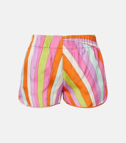 Pucci Iride silk twill shorts - Pucci - Modalova