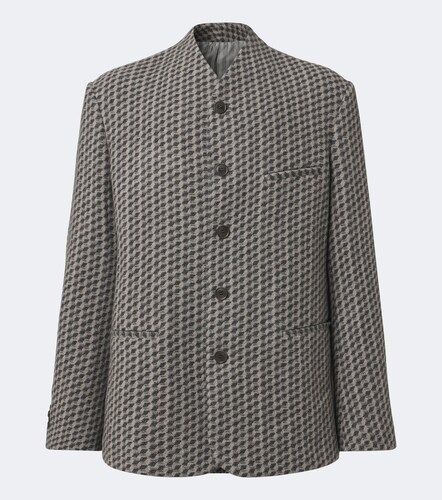 Blazer in misto cashmere e lana - Giorgio Armani - Modalova
