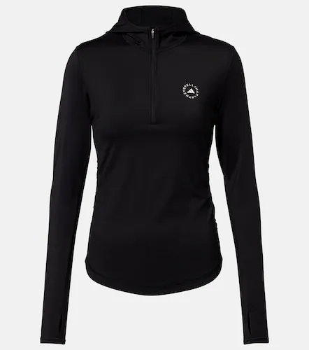 Top con zip e cappuccio - Adidas by Stella McCartney - Modalova