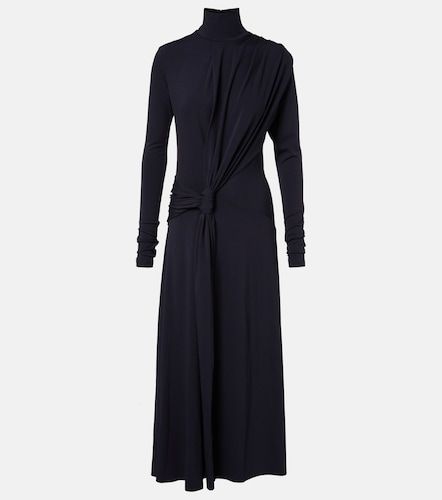 Vestido midi de jersey drapeado - Victoria Beckham - Modalova