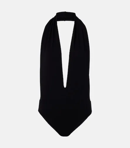 Halterneck open-back jersey bodysuit - Gucci - Modalova