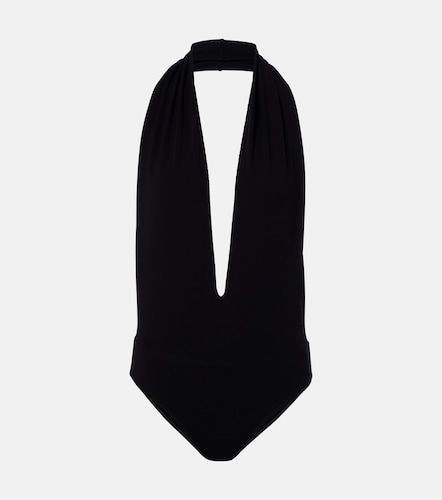 Halterneck open-back jersey bodysuit - Gucci - Modalova