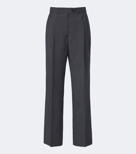 Gerade Hose aus Wolle und Mohair - Prada - Modalova