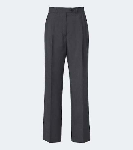 Pantaloni regular in lana e mohair - Prada - Modalova