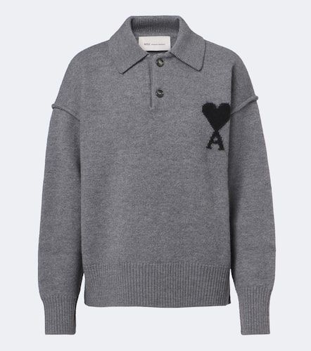 Ami de Coeur wool polo sweater - Ami Paris - Modalova