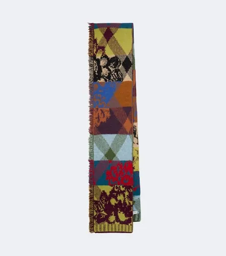 Sciarpa in misto lana e alpaca patchwork - Dries Van Noten - Modalova