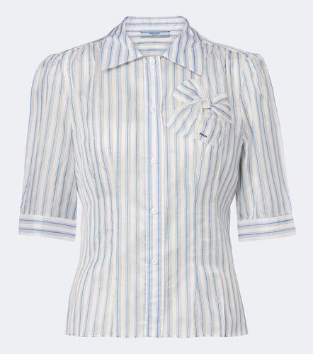 Prada Camicia a righe con fiocco - Prada - Modalova