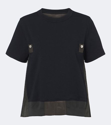 Camiseta de jersey de algodón con paneles - Sacai - Modalova