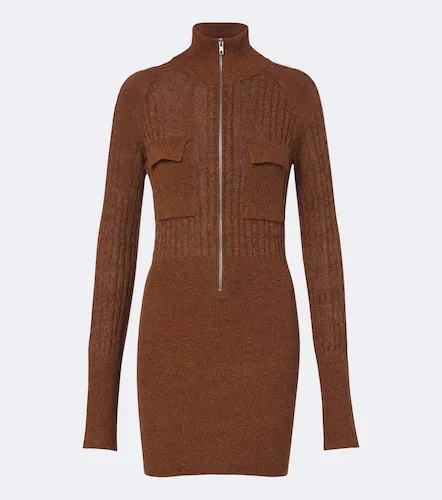 Vestido corto de punto Eora de algodón y seda - Aya Muse - Modalova