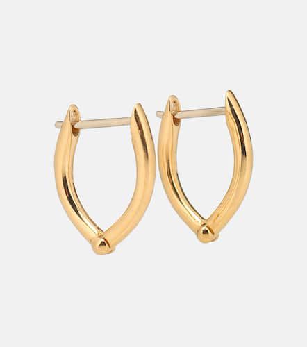 Cristina Small 18kt hoop earrings - Melissa Kaye - Modalova