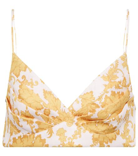 Postcard floral linen bustier top - Zimmermann - Modalova