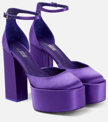 Dalilah satin platform pumps - Paris Texas - Modalova