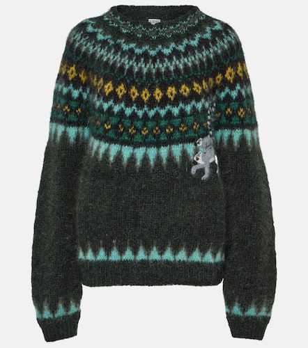 X Suna Fujita jacquard mohair-blend sweater - Loewe - Modalova