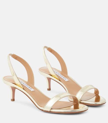 So Nude 50 mirrored faux leather sandals - Aquazzura - Modalova