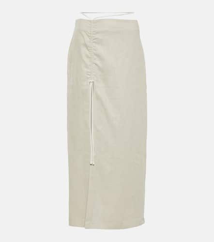 SIR Musee wrap linen midi skirt - SIR - Modalova