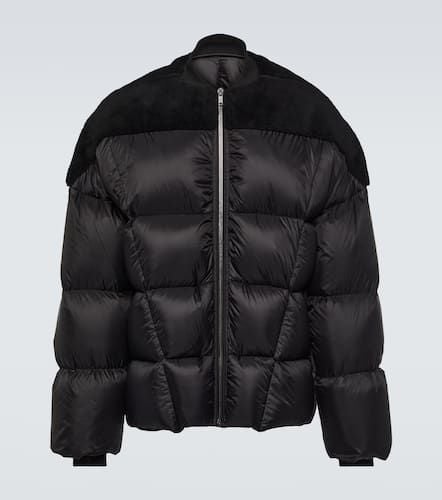 Flight shearling-trimmed down jacket - Rick Owens - Modalova