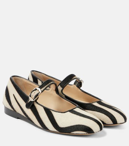 Le Monde BÃ©ryl Zebra-print calf hair Mary Jane flats - Le Monde Beryl - Modalova