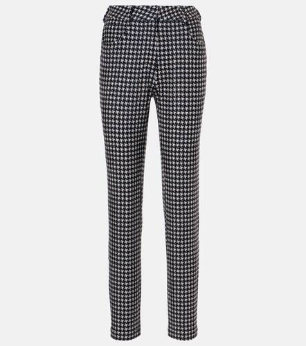 Houndstooth high-rise slim pants - Norma Kamali - Modalova