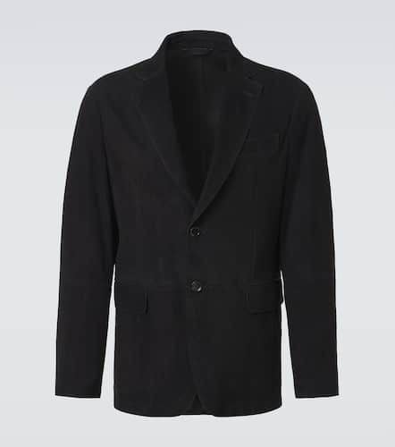 Monti single-breasted suede blazer - Brioni - Modalova