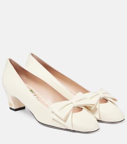 Bridal Bowow 45 bow-detail leather pumps - Valentino Garavani - Modalova