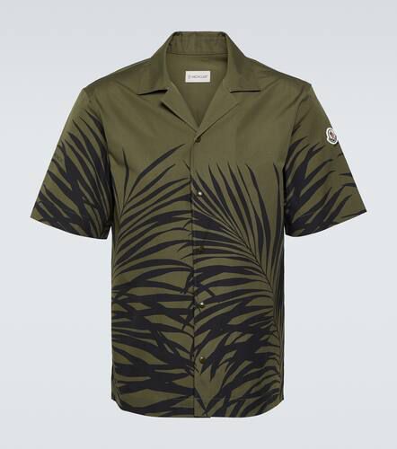 Moncler Printed cotton poplin shirt - Moncler - Modalova