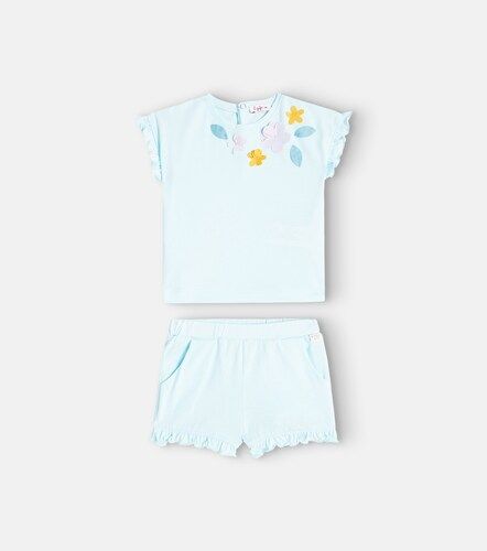 Bebé - set de top y shorts de algodón - Il Gufo - Modalova