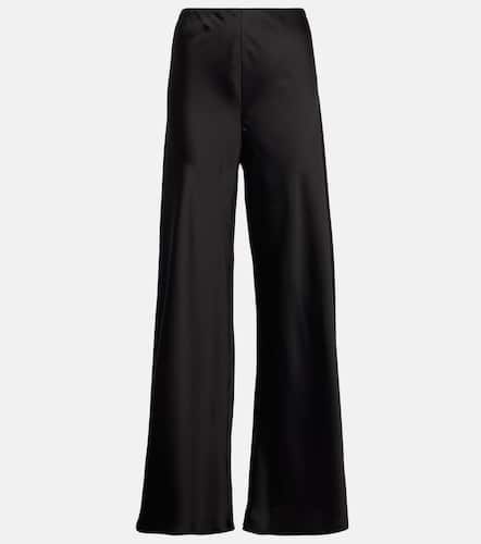 High-rise satin wide-leg pants - Norma Kamali - Modalova