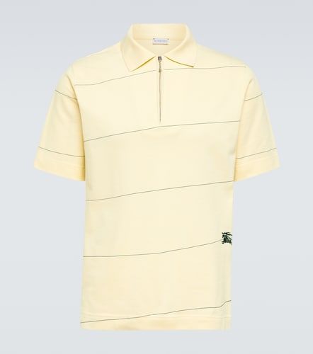 Polo EKD de piqué de algodón a rayas - Burberry - Modalova