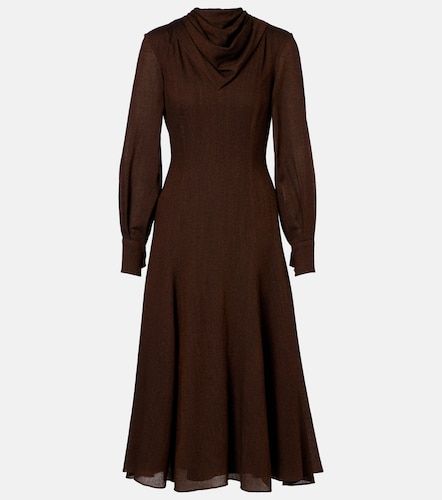 Midikleid Avara aus Woll-Twill - Emilia Wickstead - Modalova