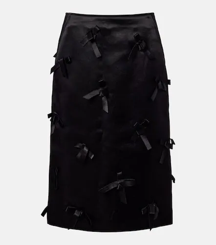 Falda midi de satén con lazo - Jil Sander - Modalova